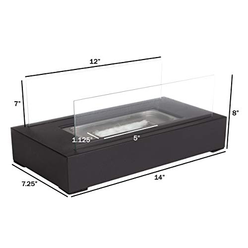 Rectangular Bio Ethanol Tabletop Fire Pit