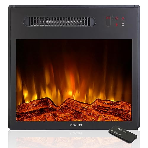 MOCIFI 18" Electric Fireplace Insert with Remote