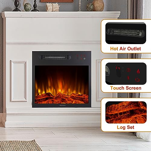 MOCIFI 18" Electric Fireplace Insert with Remote