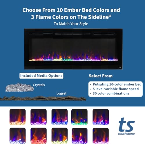Touchstone 80004 Sideline Electric Fireplace - 127 cm