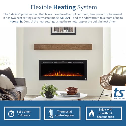 Touchstone 80004 Sideline Electric Fireplace - 127 cm