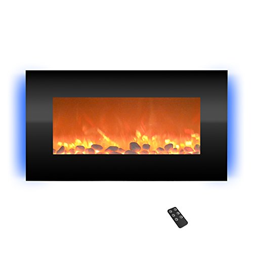 30" Wall Mount Electric Fireplace with Remote Control