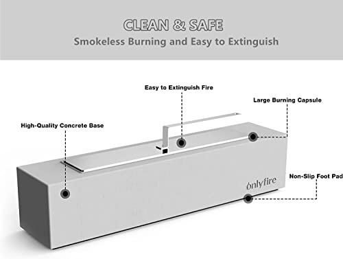 Onlyfire 18” Tabletop Smokeless Ethanol Fire Pit