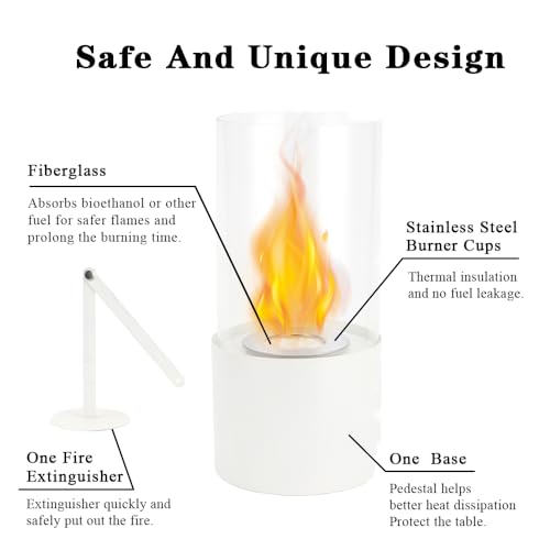 Portable Tabletop Bio Ethanol Fireplace Bowl