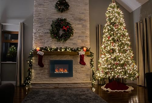 26" Wall Mounted Electric Fireplace with Remote Control