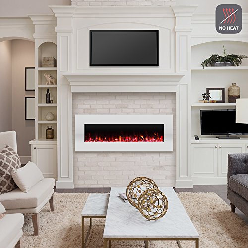 50-Inch Wall Mounted Electric Fireplace with LED Flames
