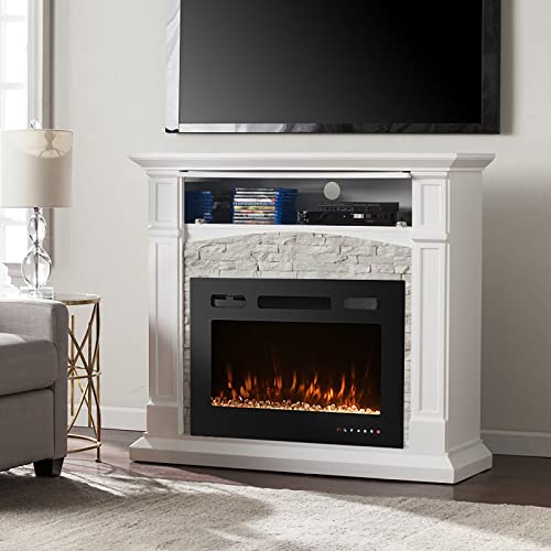 36" Wall Mounted Electric Fireplace Insert with LED