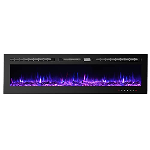 CharaVector 60-Inch Electric Wall Mounted Fireplace