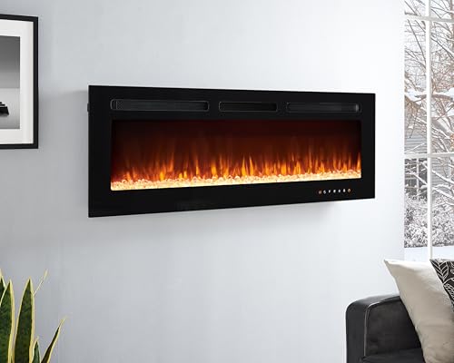 Alice 50" Wall Mounted Electric Fireplace Insert