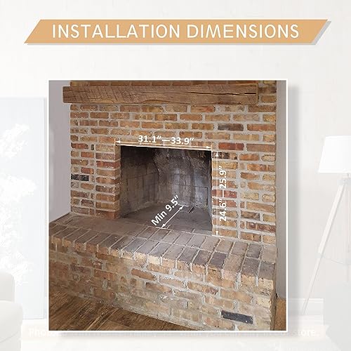 LegendFlame® Damon 35" Electric Fireplace Insert
