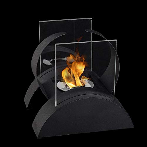 JHY DESIGN Square Outdoor Bioethanol Table Fireplace