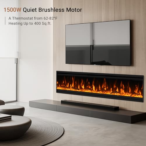 30" Ultra-Thin Wall Mounted Electric Fireplace