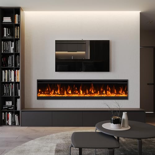 30" Ultra-Thin Wall Mounted Electric Fireplace