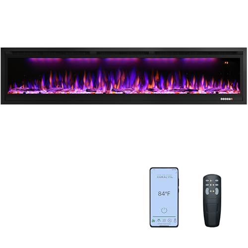 WiFi Electric Fireplace Insert with Smart Control