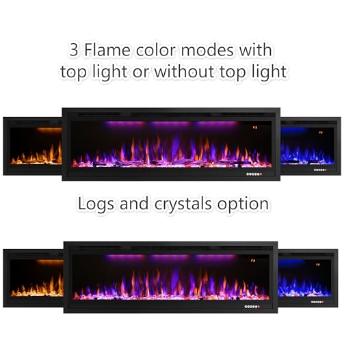 WiFi Electric Fireplace Insert with Smart Control