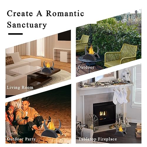 JHY DESIGN Square Outdoor Bioethanol Table Fireplace