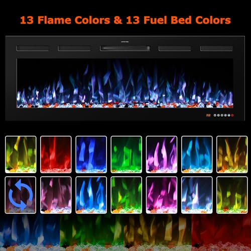 VINEMOUNT Smart Electric Fireplace Insert with Remote