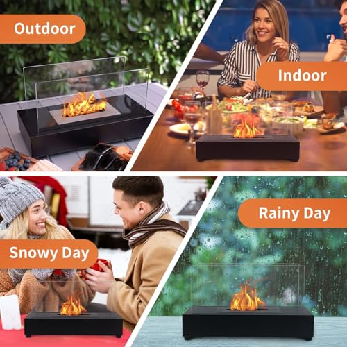 Mr.Ton Rectangle Tabletop Fire Pit Bowl