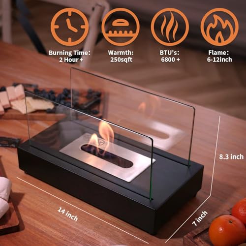 Mr.Ton Rectangle Tabletop Fire Pit Bowl