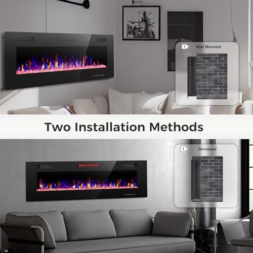 Crzoe 30" Electric Fireplace with Remote Control