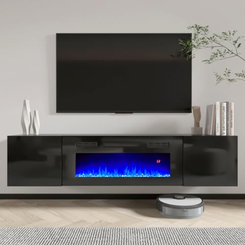 Floating TV Stand with 36" Electric Fireplace