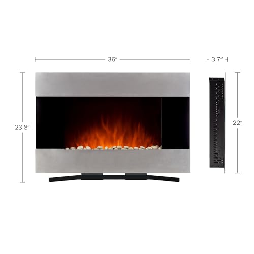 Nordwest 80 Electric Wall-Mounted Fireplace Stand
