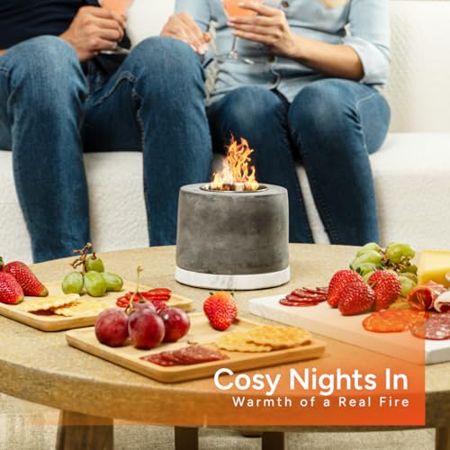 Roundfire Ethanol Tabletop Fire Pit & Smores Kit
