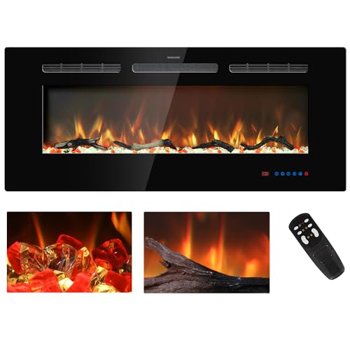 Kentsky 42-Inch Wall-Mounted Electric Fireplace
