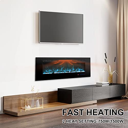 Rodalflame 48" Electric Fireplace Insert with Remote