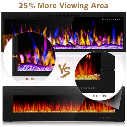 ALPACA Smart 50" WiFi Electric Fireplace Heater