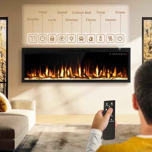 ALPACA Smart 50" WiFi Electric Fireplace Heater