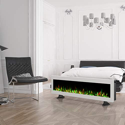 Wall Mounted Electric Fireplace with Remote Control