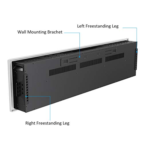 Wall Mounted Electric Fireplace with Remote Control