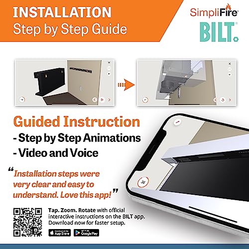 SimpliFire 36-Inch Wall Mount Electric Fireplace