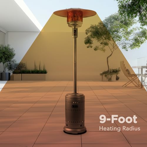 Outdoor 46,000 BTU Slate Gray Propane Heater