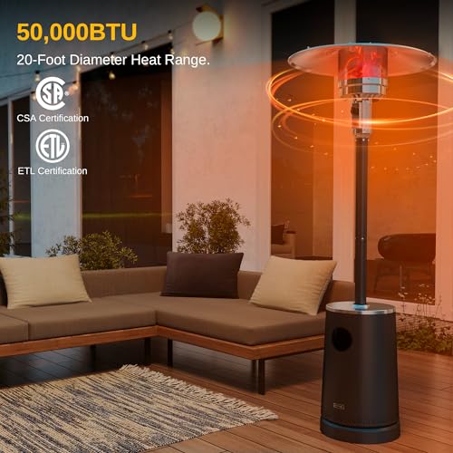 50,000 BTU Outdoor Patio Heater with Safety Features