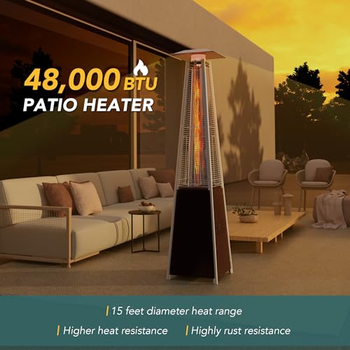 Pamapic 42,000 BTU Outdoor Pyramid Patio Heater