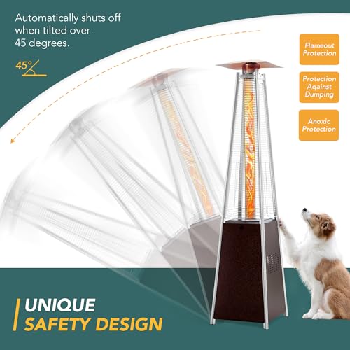 Pamapic 42,000 BTU Outdoor Pyramid Patio Heater