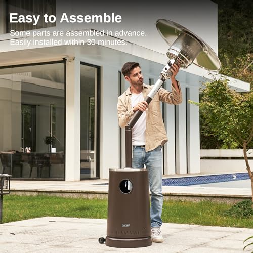 50,000 BTU Outdoor Patio Heater with Safety Features