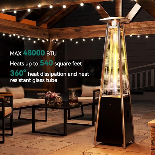 YITAHOME 48,000 BTU Pyramid Patio Heater