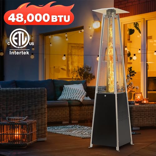 FOOWIN 48,000 BTU Pyramid Patio Propane Heater
