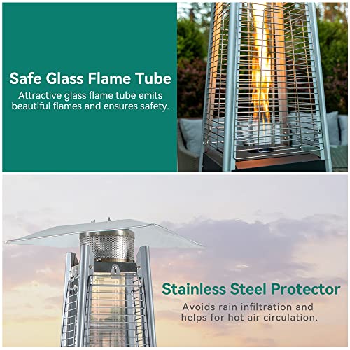 YITAHOME 48,000 BTU Pyramid Patio Heater