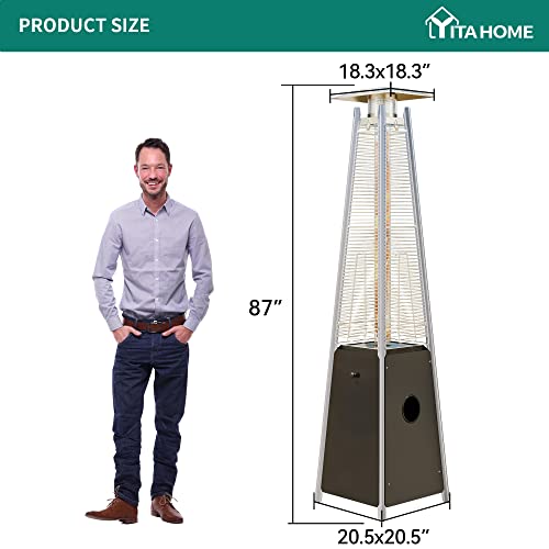 YITAHOME 48,000 BTU Pyramid Patio Heater