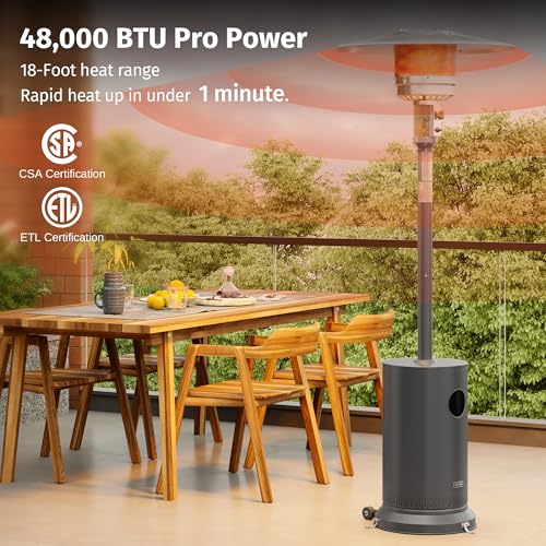 EAST OAK 48,000 BTU Outdoor Patio Heater