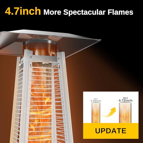 East Oak 48,000 BTU Patio Heater with Wheels