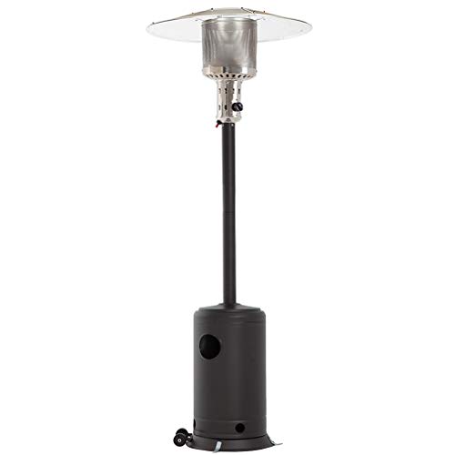 Tall Mocha Propane Patio Heater with Accessories