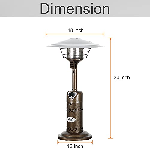 BALI OUTDOORS Bronze Propane Patio Heater