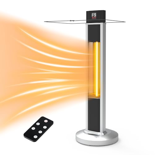 1500W Infrared Outdoor Patio Heater with Remote