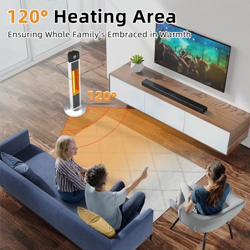 1500W Infrared Outdoor Patio Heater with Remote