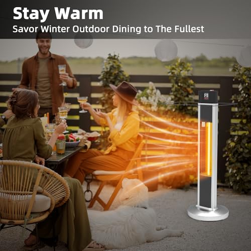 1500W Infrared Outdoor Patio Heater with Remote